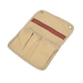 thumbnail image 4 of Bolsa colgante para silla de Camping, bolsa de almacenamiento lateral con reposabrazos de lona con múltiples bolsillos para pesca al aire libre, Picnic, color caqui, 4 of 14