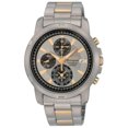 thumbnail image 2 of Seiko Men's SNAE49 Two Tone Charcoal Dial Titanium Alarm Watch, 2 of 2