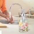 thumbnail image 2 of Botella dispensadora de jabón de vidrio con bomba, dispensador de jabón de manos líquido recargable para baño, cocina, dispensador de jabón de 17 oz, 2 of 5