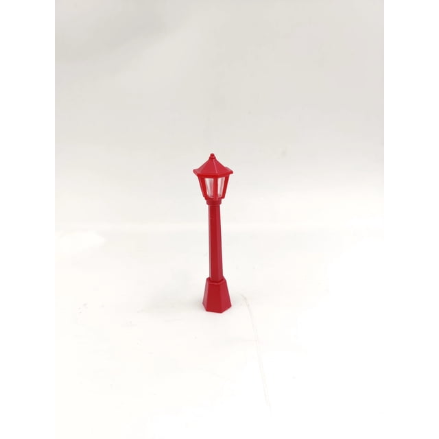 WS2-8 8cm 10cm farola accesorios navideños casa de muñecas farola navideña