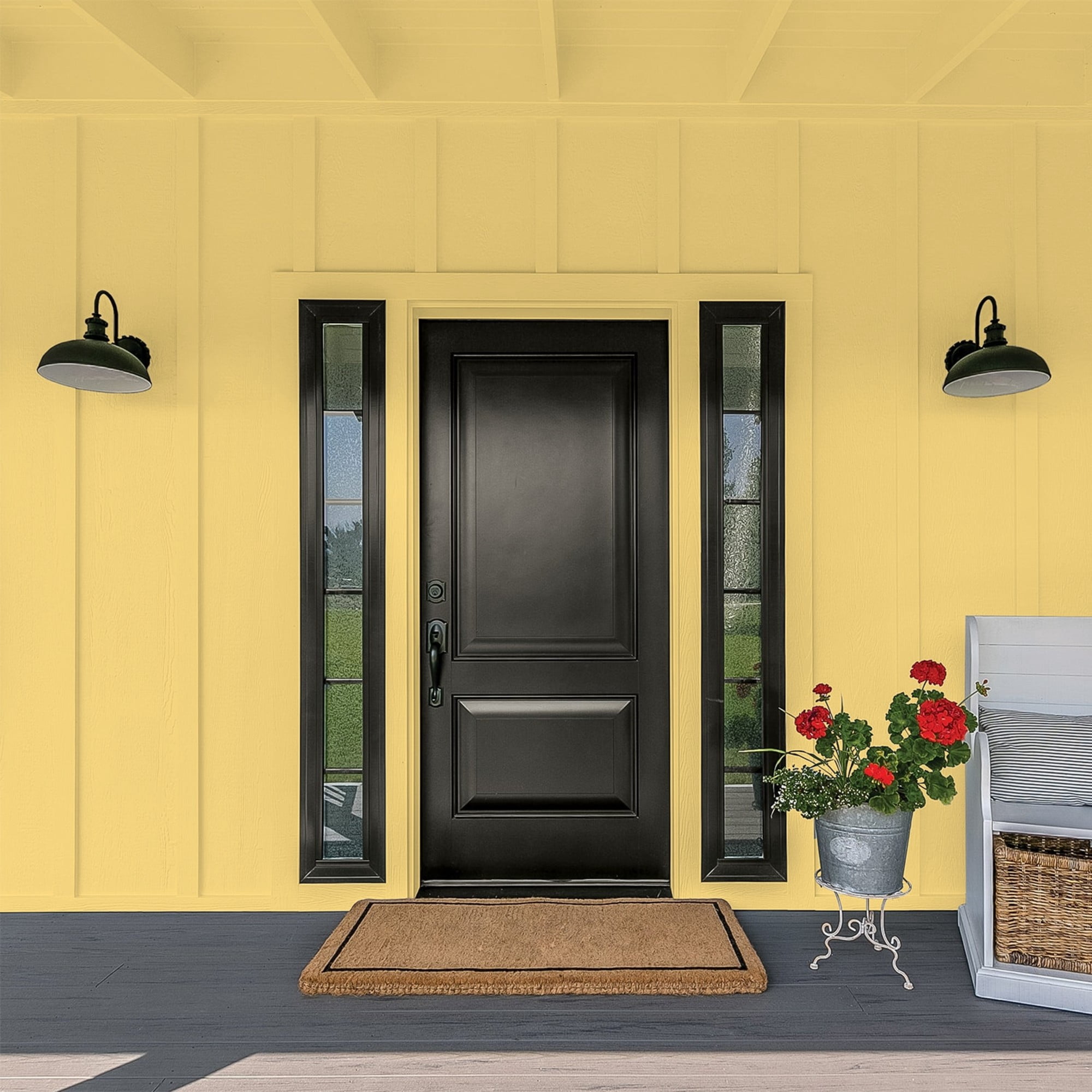 Glidden High Endurance Plus Tropical Siesta Flat Exterior Paint and Primer, 1 Gallon