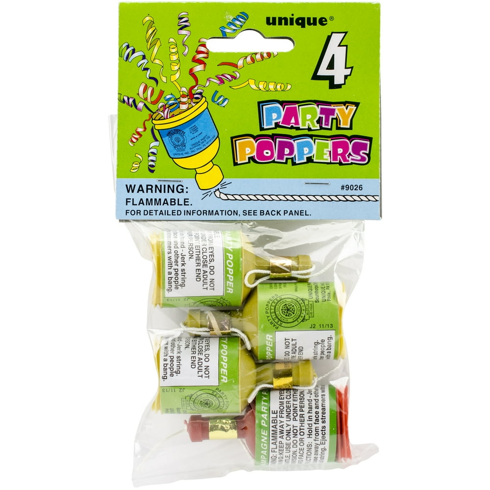 Party Favors 4/PkgPoppers