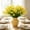 Yellow, variant on Artificial Calla Lily Flower Stems, Faux Silk Calla Lilies with Green Leaves Bendable Plastic Core, Lifelike Bouquet No Watering Needed, for Home Wedding Office Vase Centerpiece Display Use