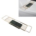 thumbnail image 1 of Metal Marble Bathtub Rack with Anti Slip, Space Saving, Multi Functional Expandable Bathtub Tray for House Warming Gift, 1 of 8