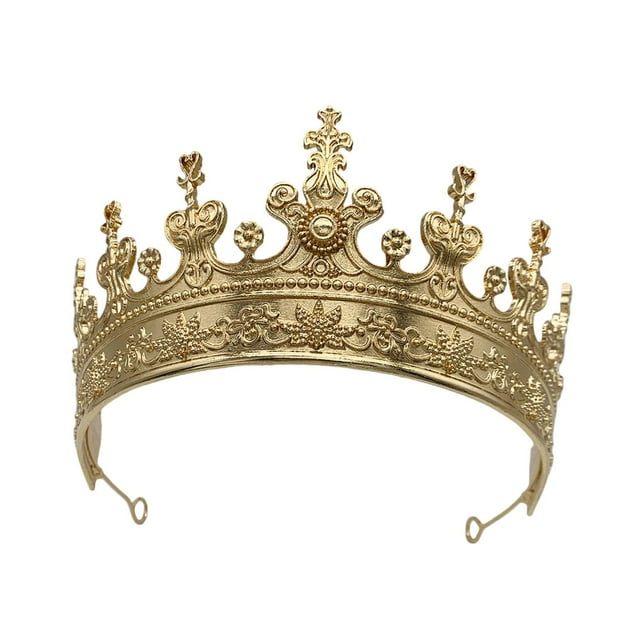 Corona de rey para hombre, accesorio cómodo de llevar, diadema de tiara de rey de 15 cm, tocado