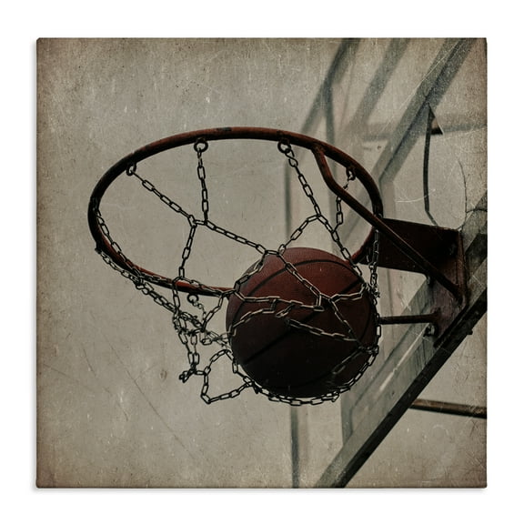 Stupell Industries Be The Ball Basketball Canvas Wall Art, design by Kim Allen, 36 x 36