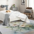 thumbnail image 4 of Flowers Rugs for Living Room Bedroom - Floral Rug 6x9 - Modern Art Carpet for Home Decor - Washable Non Slip Patterned Indoor Large Area Rug - Soft & Low Pile (ZL&824), 4 of 7