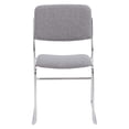 thumbnail image 3 of Pemberly Row 33" Modern Fabric Padded Signature Stack Chair in Classic Gray, 3 of 7