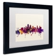 thumbnail image 4 of Trademark Fine Art "Kansas City Skyline" Canvas Art by Michael Tompsett, White Matte, Black Frame, 4 of 4