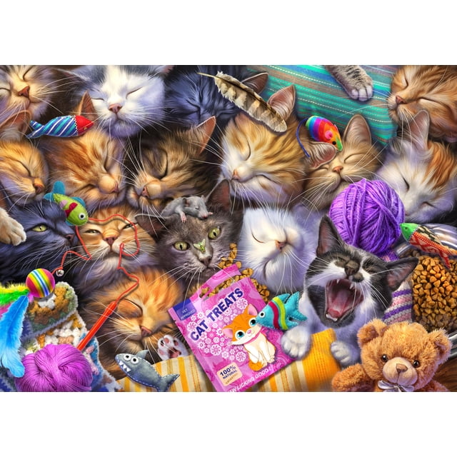 Rompecabezas Buffalo Games Cat Nap 750 piezas para adultos