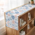 thumbnail image 6 of Colorful Coral 90 Inch Table Runner, Summer Coastal Watercolor Ocean Farmhouse Dresser Scarf Cotton & Linen Tablerunner for Dining/Kitchen Island/Holiday Party Décor 13" x 90", 6 of 9