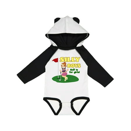 

Inktastic Silly Boys Golf is for Girls with Red Haired Golfer Gift Baby Boy or Baby Girl Long Sleeve Bodysuit