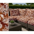 thumbnail image 7 of Soimoi Floral Theme Waterproof Fabric | Outdoor Material by the Yard | Tear-Resistant, UV Safe | Great for Bags, Rainwear, Covers & Curtains, Awning Cover Cloth - Orange, 7 of 7