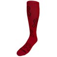 thumbnail image 2 of Epic Youth Over-The-Calf Red Ribbon Knee High Socks Aids Hiv Awareness Pair, 2 of 3