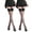 2-BK+BK, variant on Thigh High Stockings for Women Lace Top Back Seam Sheer Pantyhose Nylon Stay Up Sexy Tights, 2-pack, Black