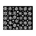 thumbnail image 3 of Christmas Static Stickers Easy to Use Removable PVC Glitter Windows Static Snow Flower Sticker for Home, 3 of 4