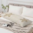 thumbnail image 6 of Beige Starfish Body Pillow Cover 20 x 54 Inch Decorative Pillow Cover Vintage Gray Farmhouse Coastal Summer Lumbar Pillowcase Seasonal Rectangle Cushion Case for Couch Sofa Bed Living Room, 6 of 9