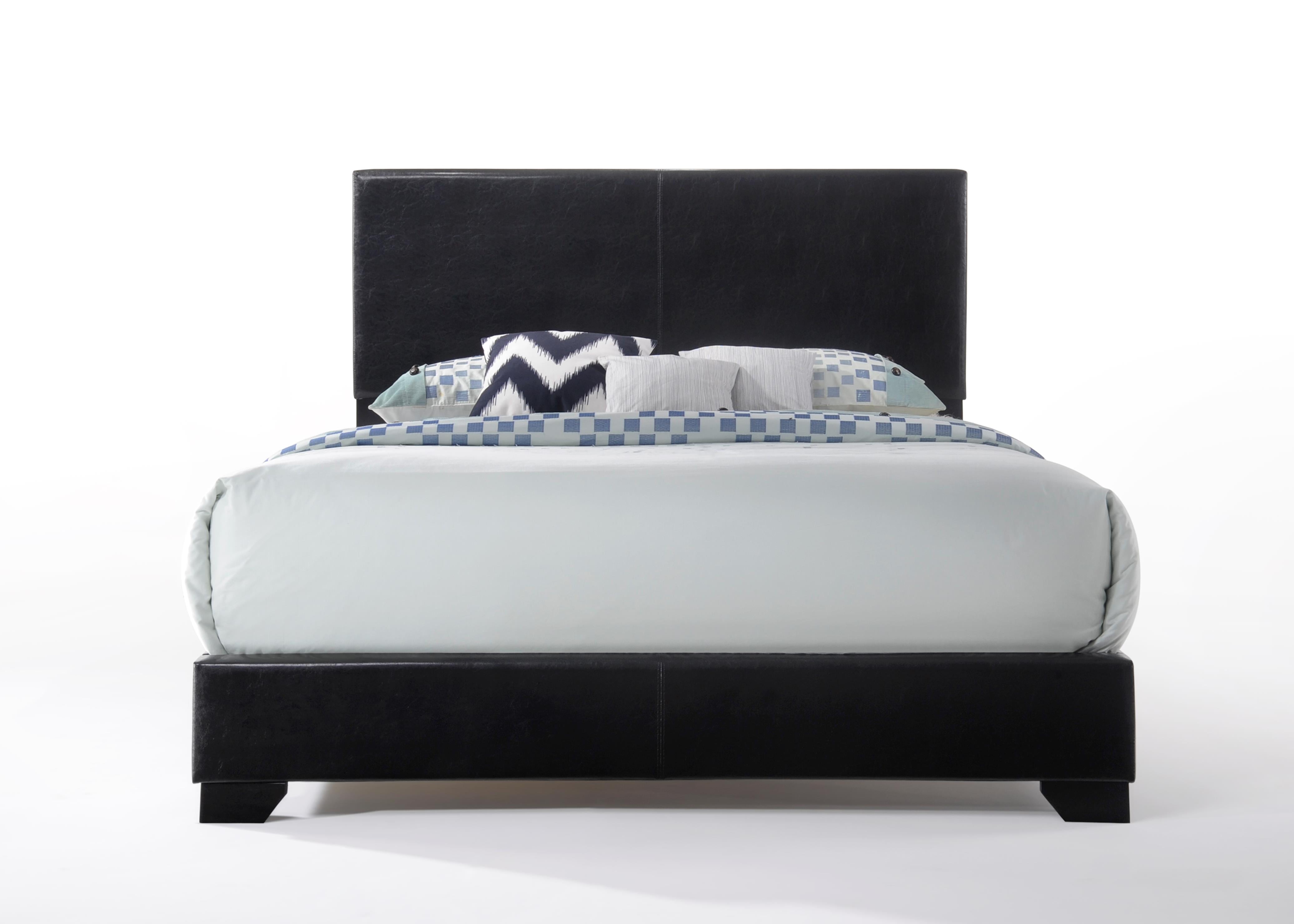 Acme Ireland Queen Faux Leather Bed, Black   Walmart.  Walmart.com