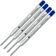 thumbnail image 3 of Lanier Combo Pack - 4 Pack - Monteverde Soft Roll Super Broad Ballpoint P15 Paste Ink Refill Compatible with most Parker Style Ballpoint Pens - Blue (Super Broad Tip 1.4mm), 3 of 3