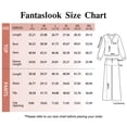 thumbnail image 7 of Fantaslook Fall Fashion Two Piece Lounge Sets for Women Henley V Neck Vacation Travel Outfit Casual Wide Leg Pants Matching Sets Women Clothing, 7 of 7