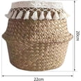 thumbnail image 1 of Cesta tejida para plantas de pasto marino, cesta tejida a mano para el vientre, cesta de mimbre para el vientre, macetero para interior para cesta de almacenamiento, lavandería, maceta para, 1 of 5