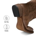 thumbnail image 6 of DREAM PAIRS Women's Cowboy Boots Mid Calf Western Cowgirl Boots Wide Square Toe Pull-On Embroidered Boots with Block Heel, 6 of 8