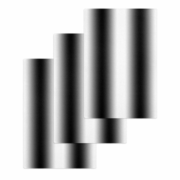 White Black Kitchen Dish Towels for Drying Dishes Set of 3, Modern Gradient Vertical Stripes Geometric Waffle Weave Microfiber Hand Tea Bathroom Towels Quick Dry & Absorbent Towel 15.7x23.6
