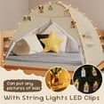 thumbnail image 6 of Twin Size Bed Tent Canopy - Pop Up Privacy Sleeping Tent with 2 Doors, Dream Tent Light Reducing & Breathable Design, Indoor Bed Tent for Adult Portable Frame, 75 x 39 x 44 Inches, Beige, 6 of 8