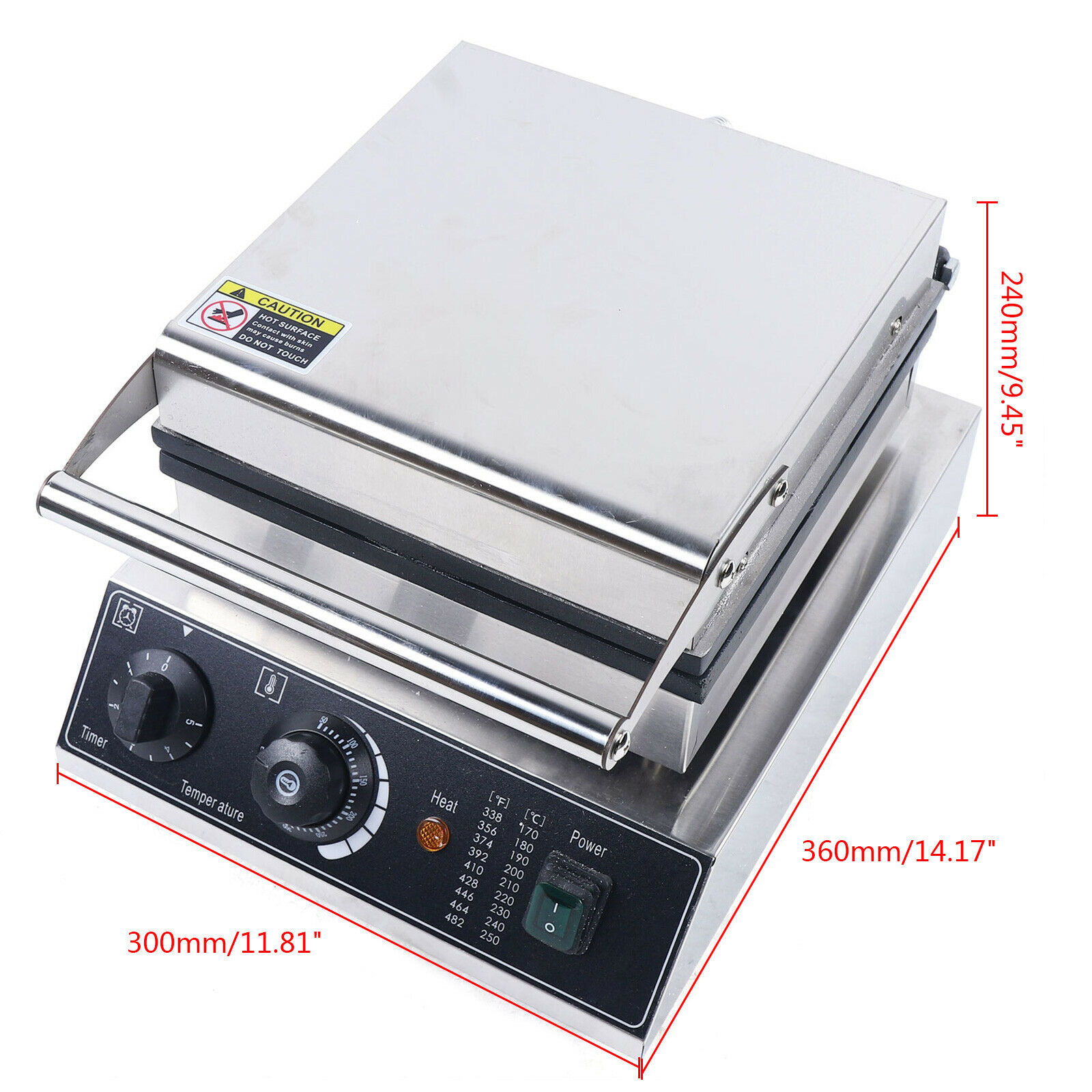 1500W Commercial Nonstick Muffin Maker Electric Dutch Waffle Maker Baker Machine Waffle Maker 1500W Electric Dutch Waffle Baker Maker Machine Nonstick Electric Dutch Waffle Maker Baker Machine