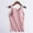 Pink, variant on RKSTN Pink Womens Tank Tops With Built-in Padded Bra Fashion Solid Color Crew Neck Sleeveless Comfy Sleepwear Spring Summer Casual Lightweight Nightwear Tops