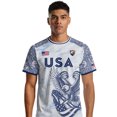 thumbnail image 4 of 2026 New Mens USA Soccer Jersey T-Shirt Printed, United States Jersey Soccer, Crew Neck Short Sleeve Match Day Sweat Resistant Football Training Shirts for Adult(Red, 2XL), 4 of 4