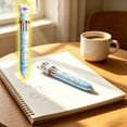 thumbnail image 6 of huayou Cute Bunny Topper Ten Color Retractable Ballpoint Pen, Lovely Anime Print Multi Ink Color Writing Pen, for Daily Note Taking and Office Draft Use, 6 of 6