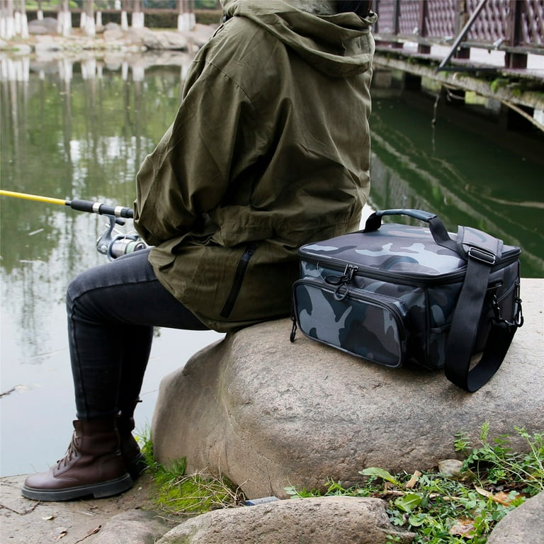 Outdoor Sea Fishing Single Shoulder Multi-Pocket Storage Bag Bait