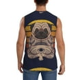thumbnail image 4 of Bingfone Pug dog Yoga Pattern Men's Tank Tops Workout Sleeveless Tee Shirts Running Beach Tanks for Men-XX-Large, 4 of 8
