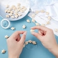 thumbnail image 4 of 40Pcs Turtle Beads Bulk Porcelain Tortoise Bead Charms Carved Ocean Animal Spacer Beads Elastic Thread for DIY Jewelry Making, 4 of 9