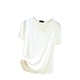 thumbnail image 2 of Blusa de pijama de manga corta para mujer, lisa, informal, a la moda, con cuello regular, de manga corta, pijama para mujer, 2 of 3