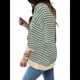thumbnail image 3 of Sudadera Informal de Larga para Mujer, con Bloques de Color, Hombros Caídos, Cuello Redondo y Gran Tamaño. Verde L, 3 of 7