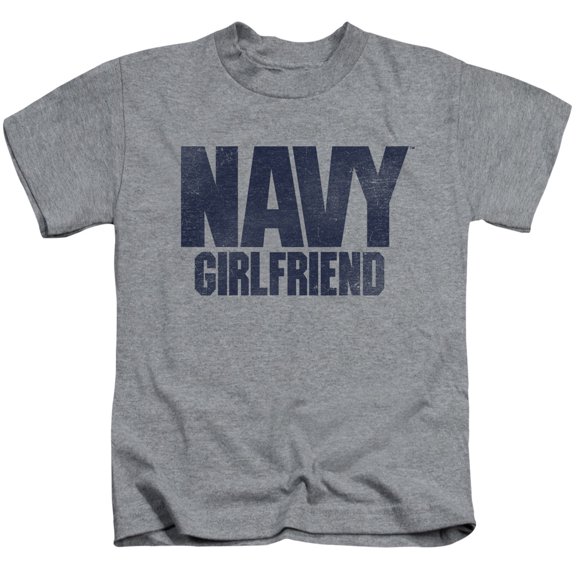 Navy Girlfriend Youth 18/1 T-Shirt Athletic Heather