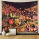 thumbnail image 2 of Tapiz de pared de 1 pieza, colgante de pared psicodélico, setas, mariposas, flores, cielo estrellado, decoración de pared para dormitorio, sala de estar, oficina, 130 x 150 cm TUNC Sencillez, 2 of 5
