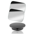 Kairuite Rectangle Blind Spot Mirror HD Glass Convex Lens Frameless