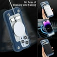 thumbnail image 5 of SaniMore for iPhone 14 Pro Multi-Functional Magnetic Case with Wireless Charging, 3 Layers Protection Case with Car Mount & Kickstand Military Grade Shockproof Protective Case, Darkblue, 5 of 6