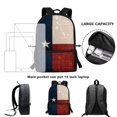 thumbnail image 6 of Uourmeti Polyester School Backpack Daypack With Distressed Texas Flag Design - Spacious for Student Daily Use and Short Travel Trips, 6 of 6
