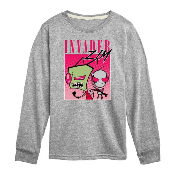 Invader ZIM - GIR and ZIM - Retro Style 90's Box - Toddler And Youth Short Sleeve Graphic T-Shirt