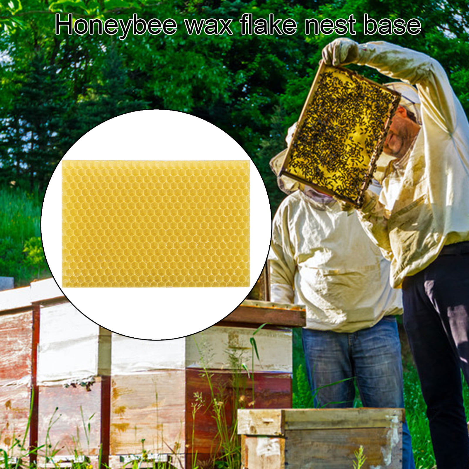 9x13cm Bee Wax Foundation Bee Hive Wax Frames Base Sheets Bee Comb