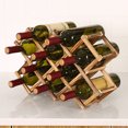 thumbnail image 3 of Cheers Creative Folding Red Wine Rack Wooden Durable Grape Liquor Holder Home Supply, 3 of 8