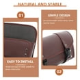 thumbnail image 3 of OUNONA Motorcycle Backrest Bag Brown Durable Material with Easy Installation for Road Trips, 3 of 6