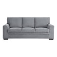 thumbnail image 3 of Pemberly Row 18.5" Traditional Chenille Fabric Sofa with Nail Head in Dark Gray, 3 of 7