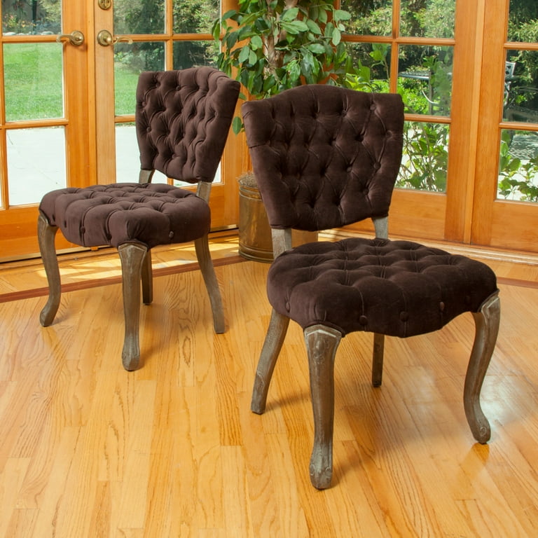Bates tufted dining chairs discount