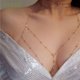 thumbnail image 2 of CENTEC Fashion Ladies Breast Chain Adjustable Body Jewelry Body Chain Party Decoration Hollow Bikini Metal Rhinestone Simple Necklace, 2 of 4