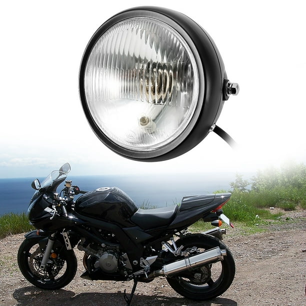 5.75in 12V Moto Phare LED, 35W Noir LED Moto Phare Ampoule, Pour Moto 
